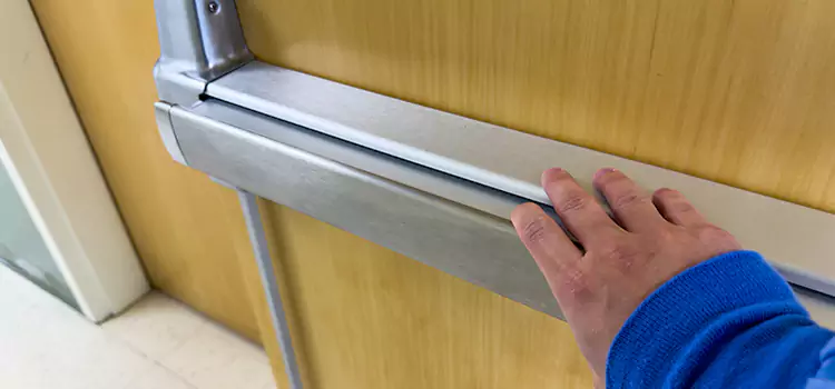 Installing a Push Bar on a Door Janesville